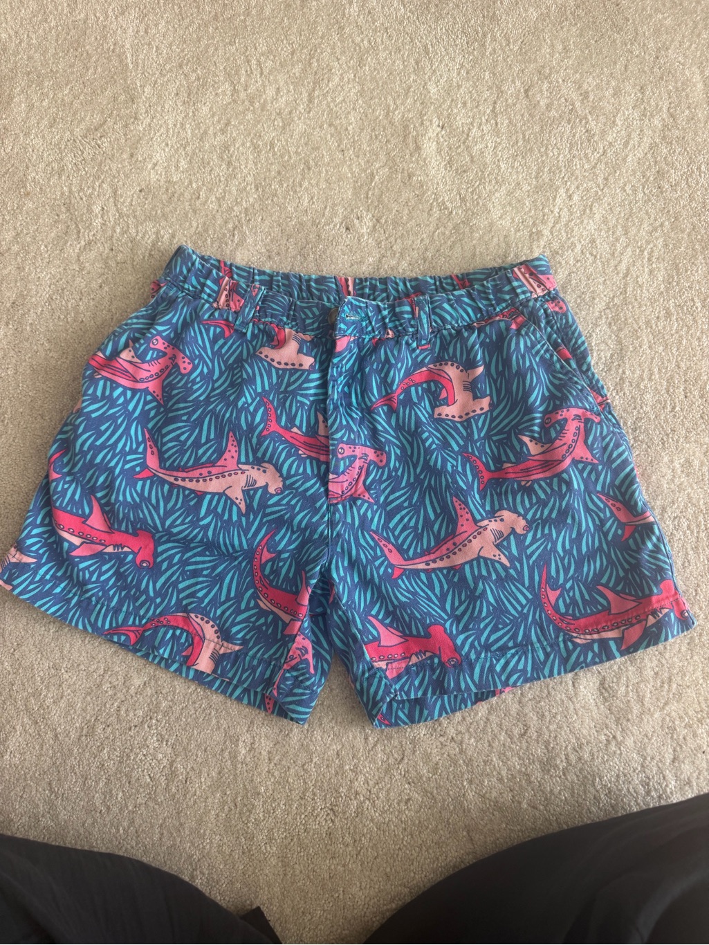Chubbies Men’s Everyday Stretch Twill Shorts Size Hammerhead Shark Size M